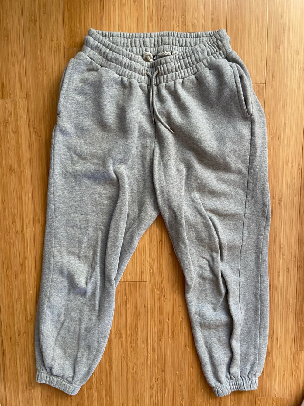Quince Grey Organic Heavyweight Fleece Boyfriend Sweatpants